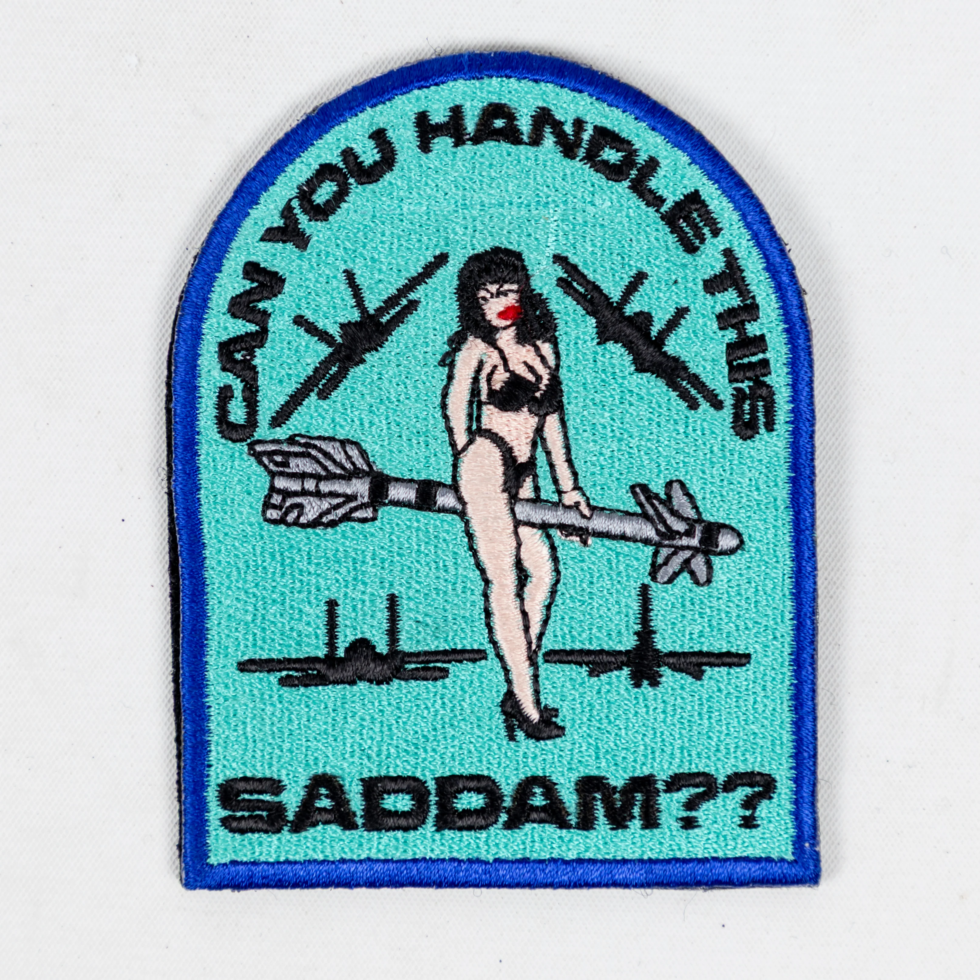 'Can you Handle This Saddam??' Velcro Backed Patch