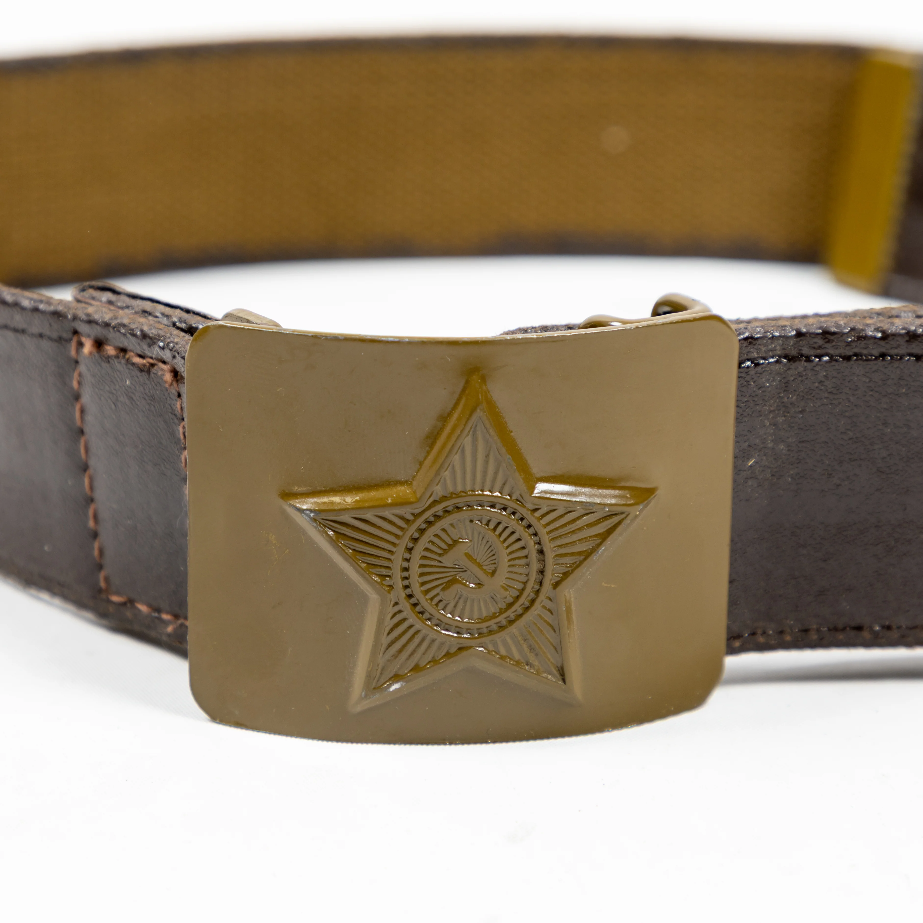 Soviet PVC Coated Belt w/ Green Buckle