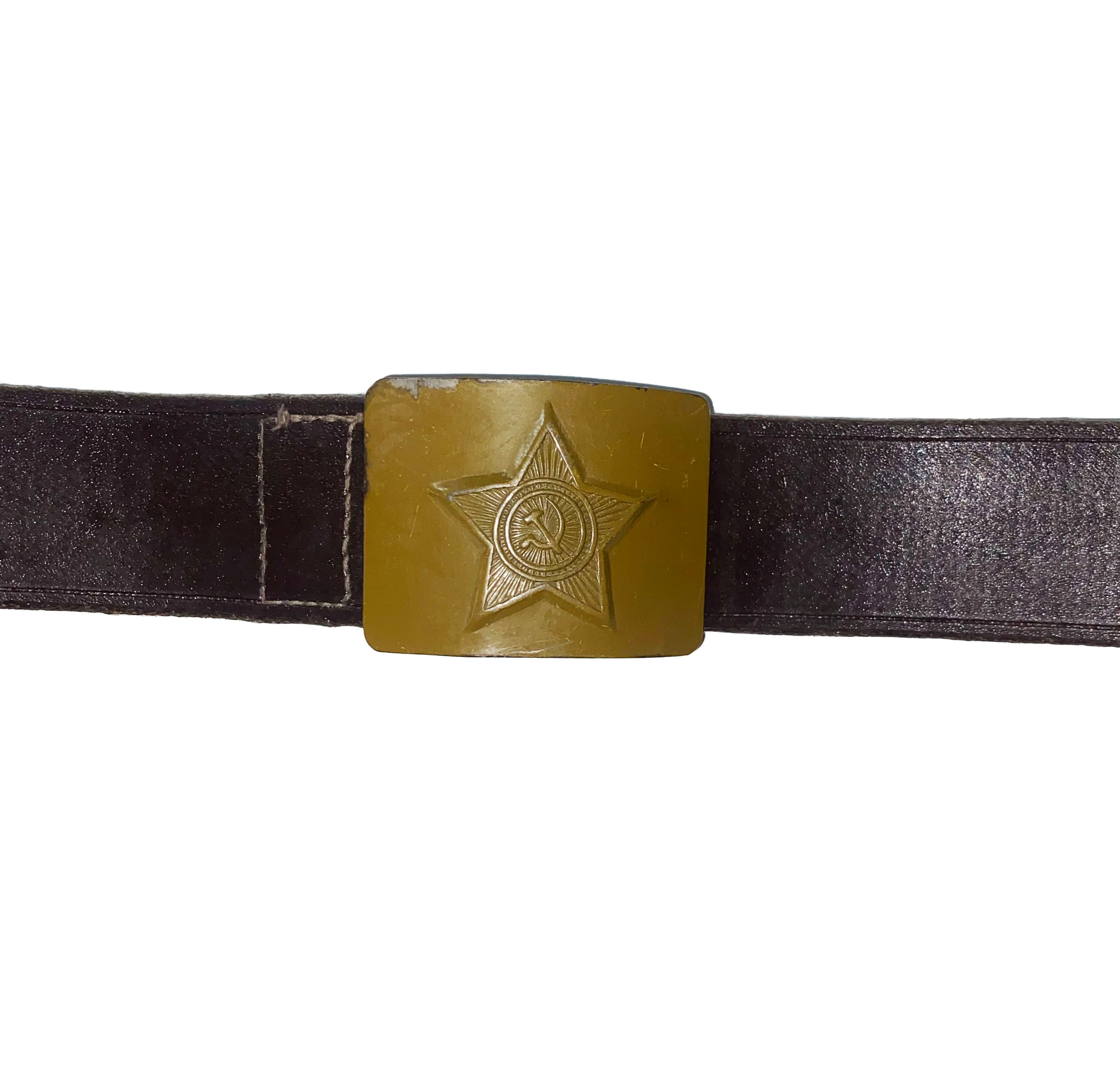 Soviet PVC Coated Belt w/ Green Buckle - Image 3
