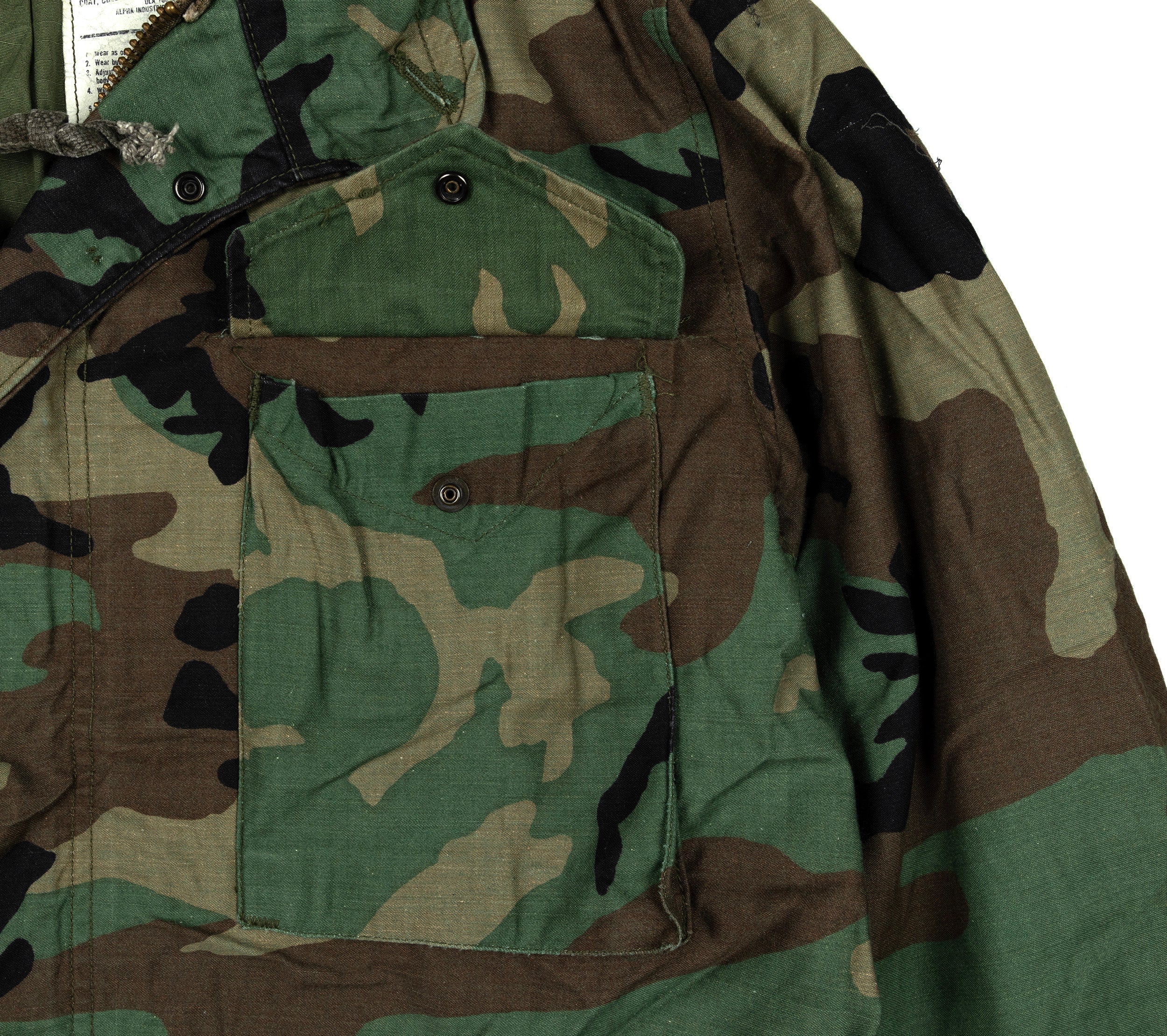 USGI M81 Woodlands M65 Field Jacket - Image 5