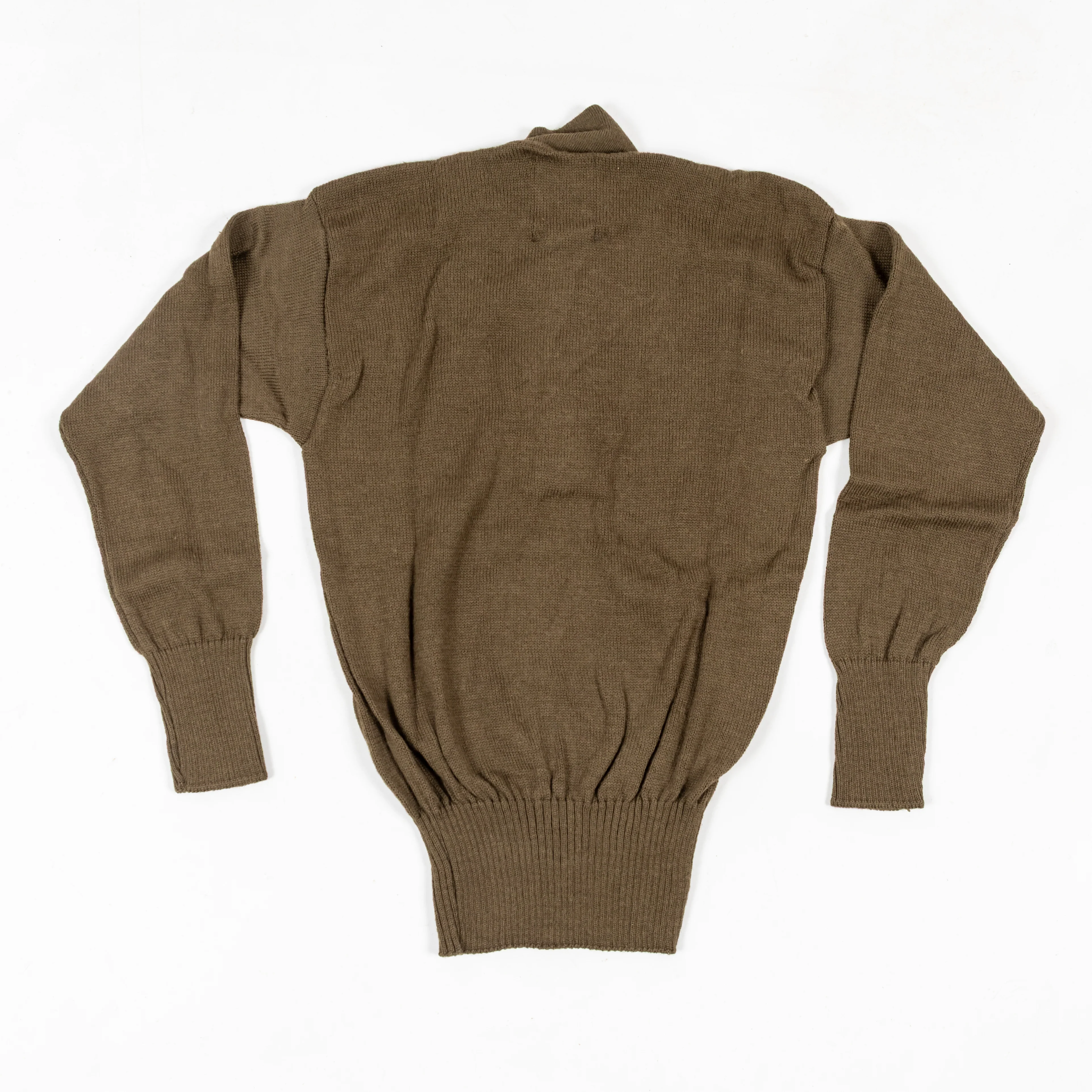 USGI Brown 5-Button Sweater- Unissued - Image 2
